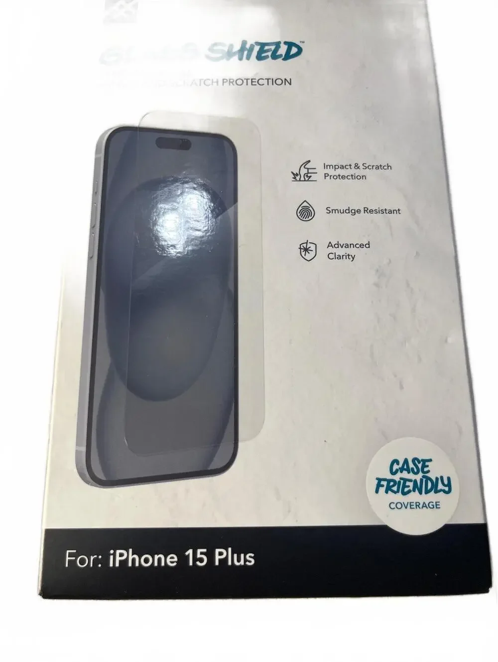 ZAGG Tempered Glass Screen Protector for iPhone 15 Plus IFROGZ Glass Shield New